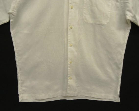 画像: 90'S RALPH LAUREN "CHAUNCEY" コットン 半袖 オープンカラーシャツ ホワイト (VINTAGE)