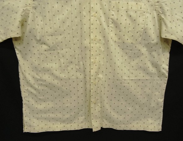 画像: 90'S RALPH LAUREN "CLAYTON" コットン 半袖 オープンカラーシャツ オフホワイトベース/小紋柄 (VINTAGE)