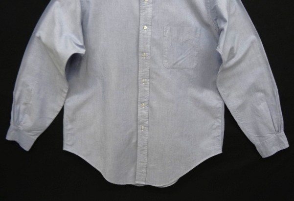 画像: 80'S BROOKS BROTHERS "MAKERS" オックスフォード BDシャツ ブルー USA製 (VINTAGE)