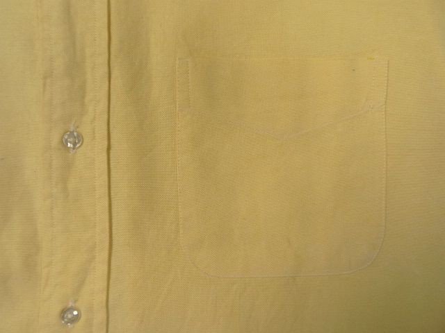 画像: 60'S BROOKS BROTHERS "MAKERS" 6ボタン オックスフォード BDシャツ イエロー USA製 (VINTAGE)