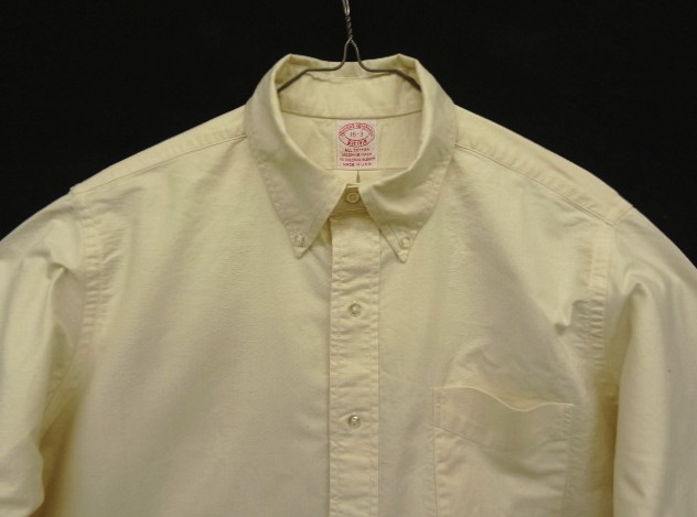 画像: 80'S BROOKS BROTHERS オックスフォード BDシャツ 生成り USA製 (VINTAGE)