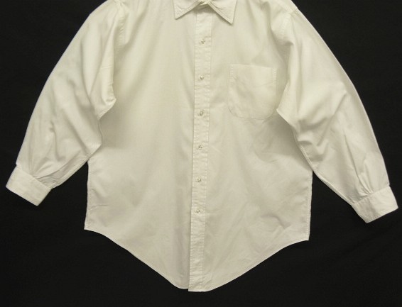 画像: 90'S BROOKS BROTHERS ポプリン レギュラーカラーシャツ ホワイト USA製 (VINTAGE)