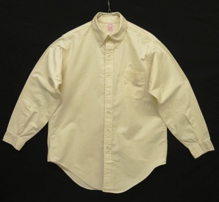 画像1: 80'S BROOKS BROTHERS オックスフォード BDシャツ 生成り USA製 (VINTAGE)