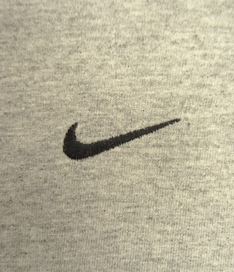 画像3: 00'S NIKE 銀タグ SWOOSHセンターロゴ刺繍 長袖 Tシャツ グレー (VINTAGE)