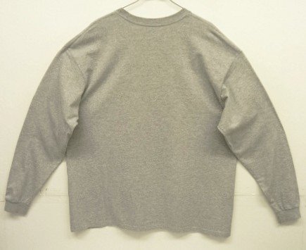 画像4: 00'S NIKE 銀タグ SWOOSHセンターロゴ刺繍 長袖 Tシャツ グレー (VINTAGE)