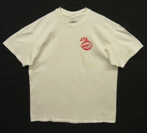 画像1: 90'S YELL LIKE HELL シングルステッチ 両面プリント 半袖 Tシャツ ホワイト USA製 (VINTAGE)