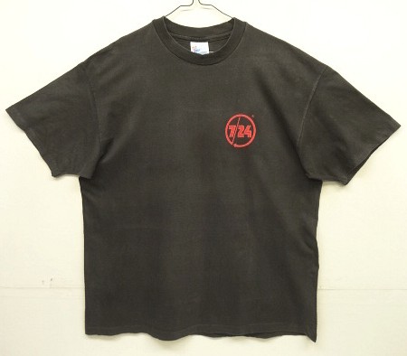 画像1: 90'S SAN DIEGO TRUST & SAVINGS BANK シングルステッチ 両面プリント 半袖 Tシャツ フェードブラック USA製 (VINTAGE)