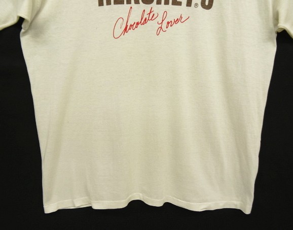 画像: 80'S HERSHEY'S シングルステッチ 半袖 Tシャツ ホワイト USA製 (VINTAGE)