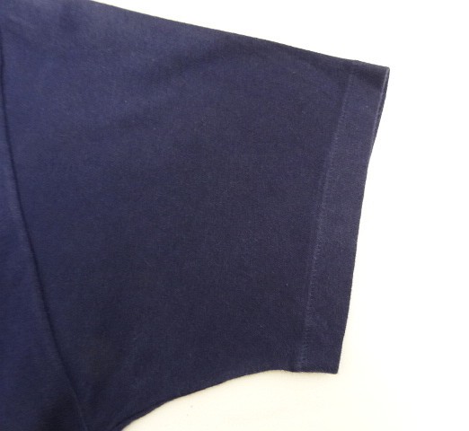 画像: 90'S RALPH LAUREN シングルステッチ 耳付きポケット 半袖 Tシャツ ネイビー USA製 (VINTAGE)