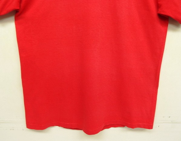画像: 80'S LL Bean "筆記体ロゴ" シングルステッチ 半袖 Tシャツ レッド USA製 (VINTAGE)