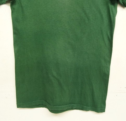 画像: 70'S LL Bean "筆記体タグ" シングルステッチ 半袖 Tシャツ ダークグリーン (VINTAGE)