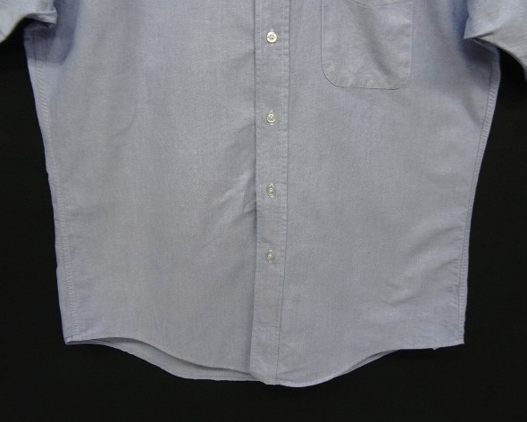 画像: 80'S LL Bean オックスフォード 半袖 BDシャツ ブルー USA製 (VINTAGE)