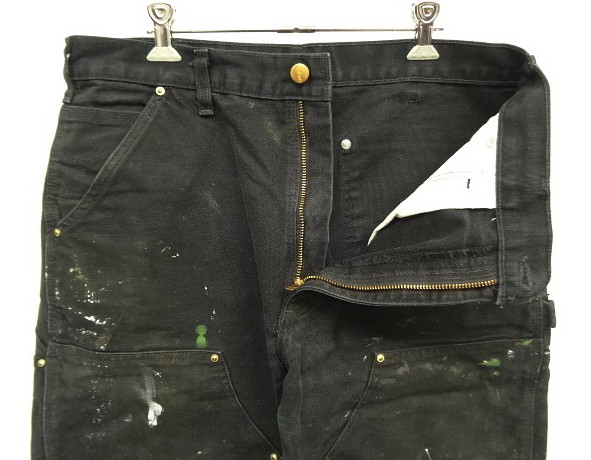 画像: CARHARTT ダブルニー ダック ペインターパンツ ブラック W34L30 メキシコ製 (VINTAGE)