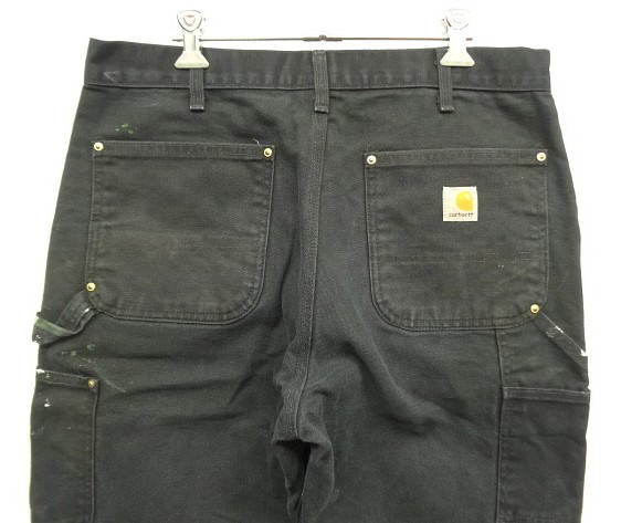 画像: CARHARTT ダブルニー ダック ペインターパンツ ブラック W34L30 メキシコ製 (VINTAGE)