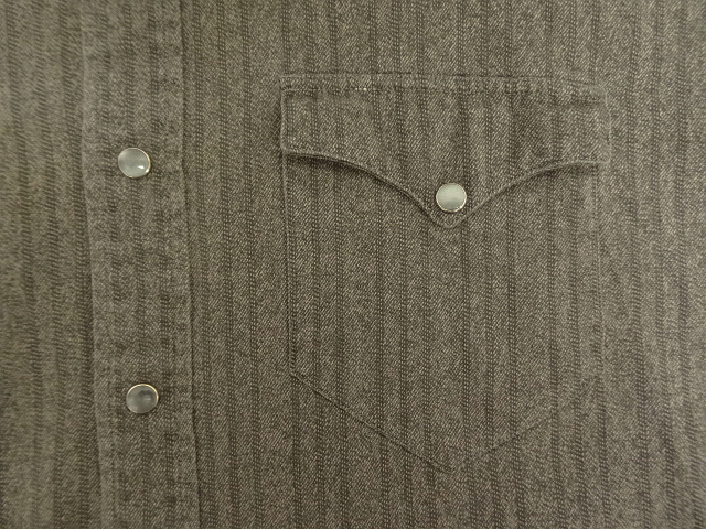 画像: 80'S RALPH LAUREN "白タグ" ブラックシャンブレー ウエスタンシャツ ストライプ (VINTAGE)