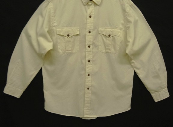 画像: 90'S RALPH LAUREN シルク/コットン 長袖 シャツ オフホワイト (VINTAGE)