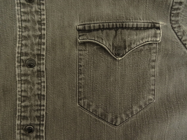 画像: 90'S RALPH LAUREN "WESTERN" デニム 長袖 ウエスタンシャツ ブラック (VINTAGE)
