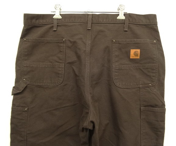 画像: CARHARTT ダブルニー ダック ペインターパンツ ブラウン W38L30 メキシコ製 (USED)