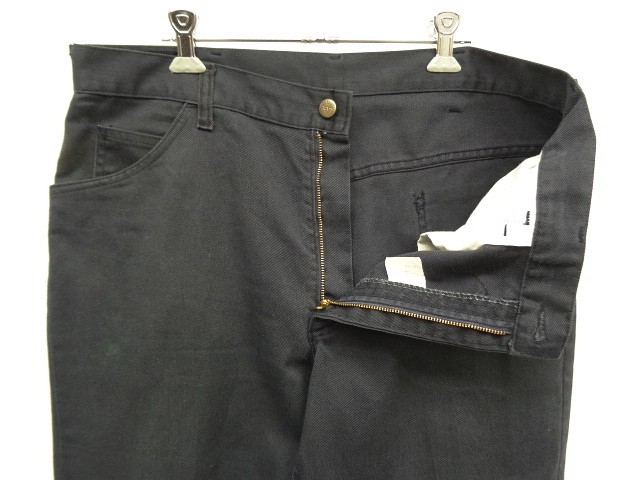 画像: 70'S Lee 200 ツイル ブーツカット 42TALONジップ ブラック USA製 (VINTAGE)
