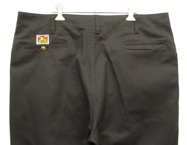 画像: 90'S BEN DAVIS "FRISCO PANTS" トップスナップボタン フリスコパンツ ブラック USA製 (MINT CONDITION)