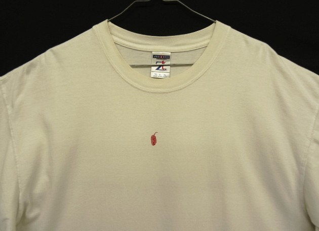 画像: CHIPOTLE "OPEN WIDE.NO,WIDER" 両面プリント 半袖Tシャツ ホワイト (USED)
