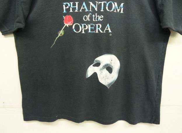 画像: 90'S THE PHANTOM OF THE OPERA x PEPSI シングルステッチ 半袖 Tシャツ フェードブラック カナダ製 (VINTAGE)