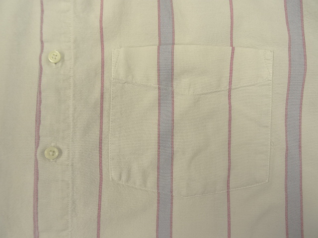 画像: 90'S GAP 旧タグ オックスフォード 半袖 BDシャツ ストライプ柄 USA製 (VINTAGE)