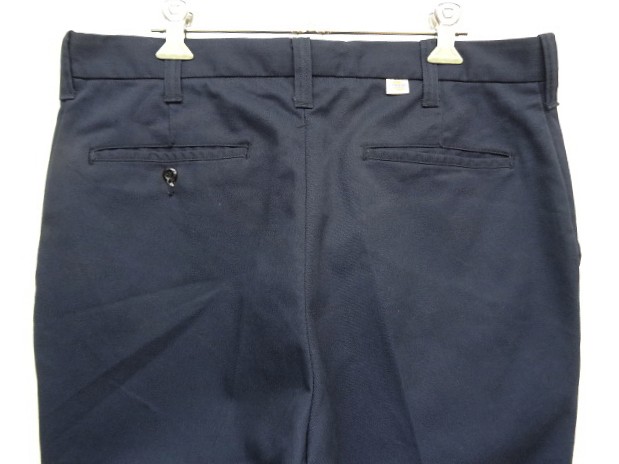画像: 80'S DICKIES "INDUSTRIAL WEAR" チビタグ ワークパンツ ネイビー W34 USA製 (VINTAGE)