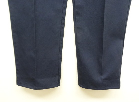 画像: 80'S DICKIES "INDUSTRIAL WEAR" チビタグ ワークパンツ ネイビー W34 USA製 (VINTAGE)