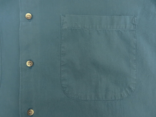 画像: 80'S BANANA REPUBLIC 旧タグ コットン 半袖 ボックスシャツ ブルー (VINTAGE)