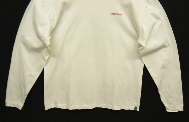画像: 90'S PATAGONIA "BENEFICIAL T'S" バックプリント 長袖 Tシャツ ホワイト メキシコ製 (VINTAGE)