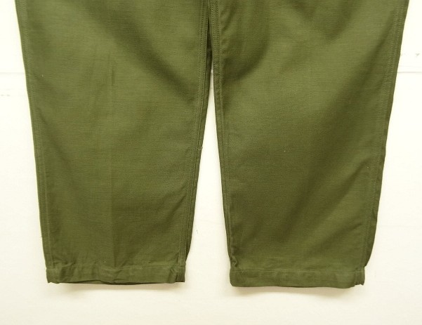 画像: 60'S アメリカ軍 US ARMY "OG107" コットンサテン ベイカーパンツ W32L29 (DEADSTOCK)