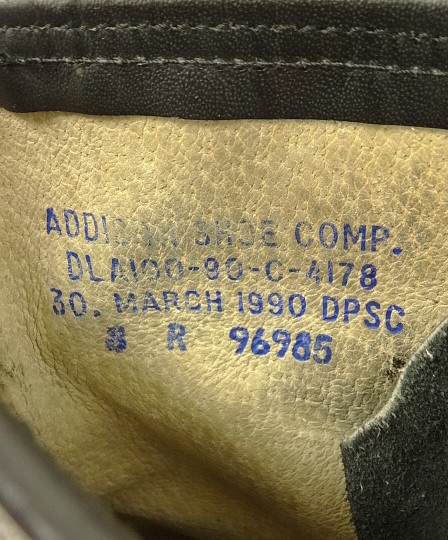 画像: 90'S アメリカ軍 US ARMY "ADDISON SHOE CO製" スチールトゥ コンバットブーツ ブラック (VINTAGE)