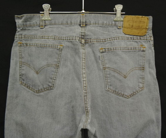 画像: 80'S LEVIS 550 キャンバス ブルーグレー 42TALONジップ W36L32 USA製 (VINTAGE)