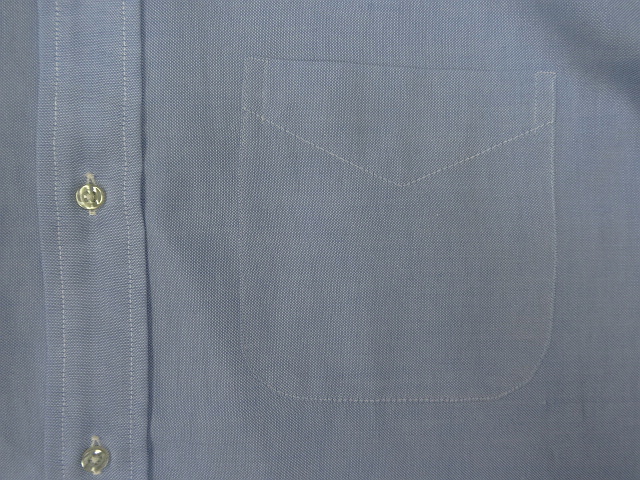 画像: 60'S BROOKS BROTHERS "BROOKSWEAVE" 6ボタン オックスフォード BDシャツ ブルー USA製 (VINTAGE)
