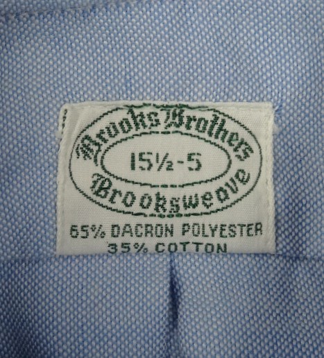 画像2: 60'S BROOKS BROTHERS "BROOKSWEAVE" 6ボタン オックスフォード BDシャツ ブルー USA製 (VINTAGE)