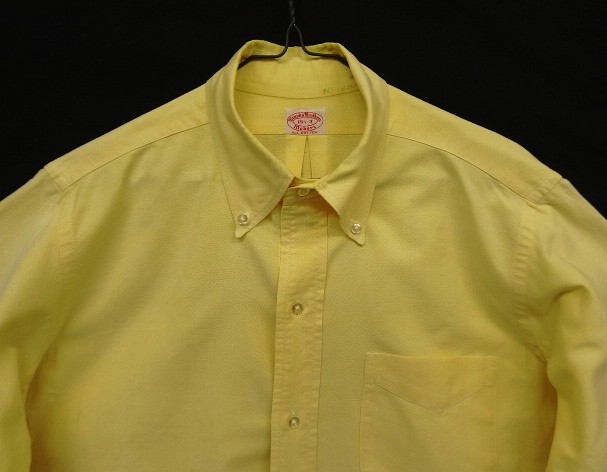 画像: 60'S BROOKS BROTHERS "MAKERS" 6ボタン オックスフォード BDシャツ イエロー USA製 (VINTAGE)