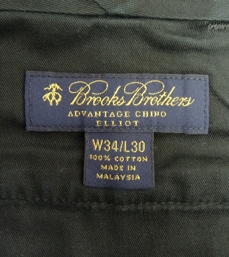 画像2: 00'S BROOKS BROTHERS "ELLIOT" ツープリーツ チノパンツ カーキ (VINTAGE)