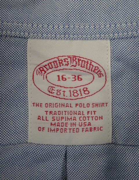画像2: 90'S BROOKS BROTHERS オックスフォード BDシャツ ブルー USA製 (VINTAGE)