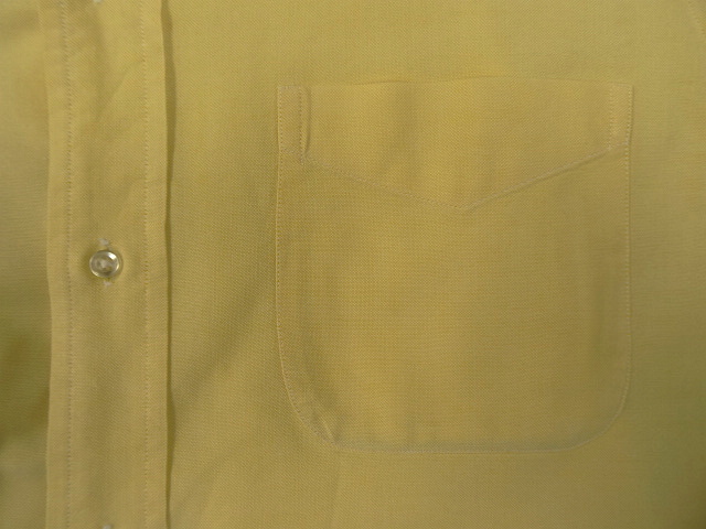画像: 60'S BROOKS BROTHERS "MAKERS" 6ボタン オックスフォード BDシャツ イエロー USA製 (VINTAGE)