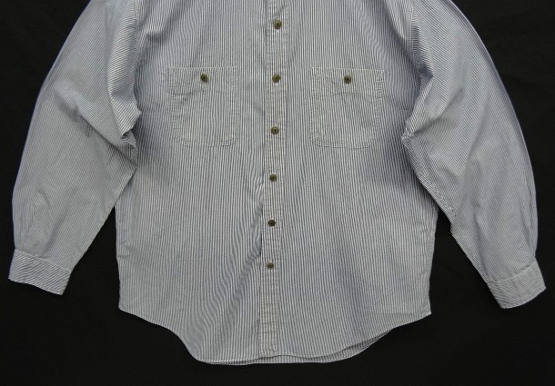 画像: 90'S RALPH LAUREN "COWBOY WORKSHIRT" コットン 長袖 ワークシャツ ストライプ柄 (VINTAGE)