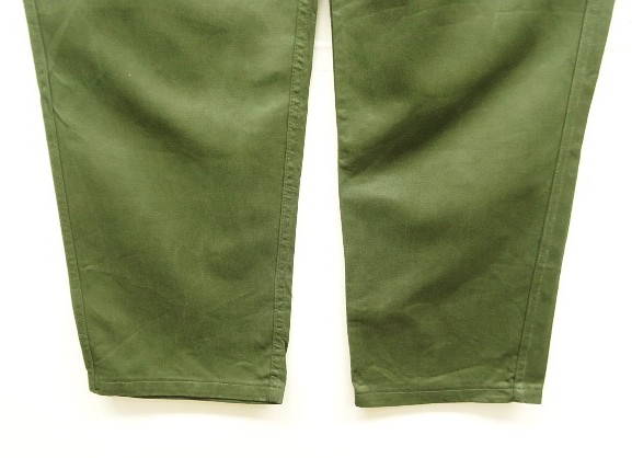 画像: 70'S ベルギー軍 "左右非対称ポケット" プリーツ入り カーゴパンツ ミリタリーグリーン 5DE (VINTAGE)