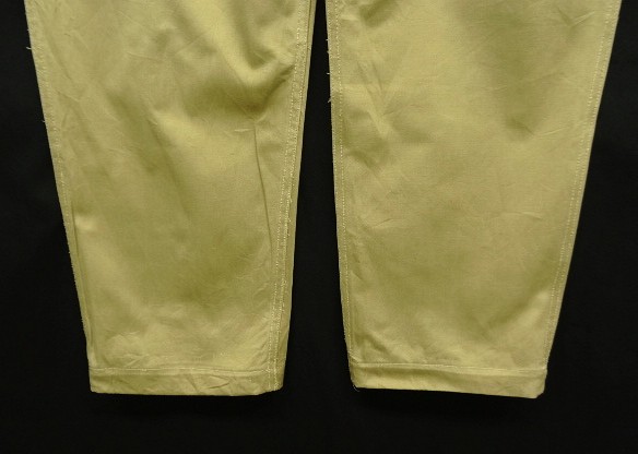 画像: 60'S フランス軍 M52 プリーツ入り チノパンツ ベージュ 84C (VINTAGE)