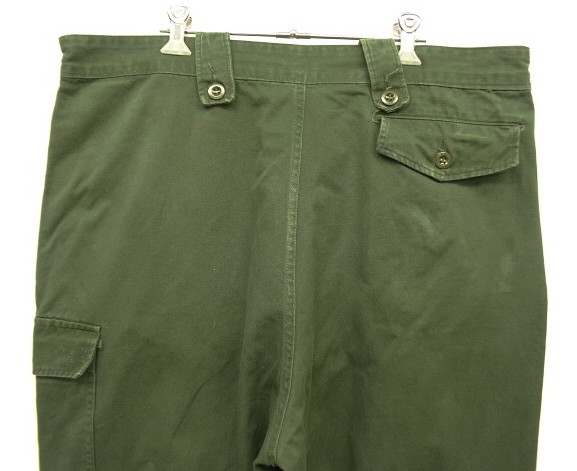 画像: 80'S ベルギー軍 "左右非対称ポケット" プリーツ入り カーゴパンツ ミリタリーグリーン M8G (VINTAGE)