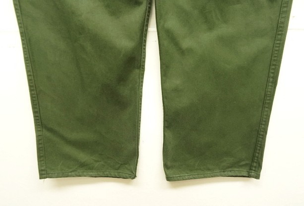 画像: 80'S ベルギー軍 "左右非対称ポケット" プリーツ入り カーゴパンツ ミリタリーグリーン M8G (VINTAGE)