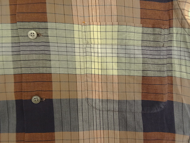 画像: 50'S McGREGOR コットン 長袖 オープンカラーシャツ チェック柄 USA製 (VINTAGE)