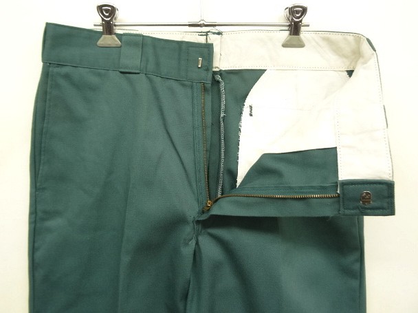 画像: 80'S DICKIES 874 チビタグ ワークパンツ グリーン W33L29 USA製 (MINT CONDITION)