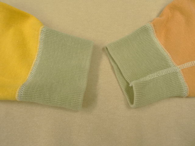 画像: 70〜80'S UNKNOWN 脇の下ガゼット付き クルーネック スウェットシャツ クレイジーパターン (VINTAGE)