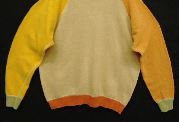 画像: 70〜80'S UNKNOWN 脇の下ガゼット付き クルーネック スウェットシャツ クレイジーパターン (VINTAGE)