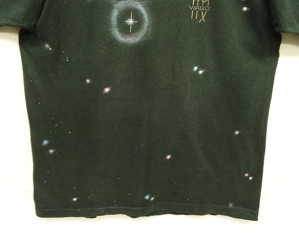 画像: 90'S VIRGO シングルステッチ 全面プリント 半袖 Tシャツ ブラック USA製 (VINTAGE)